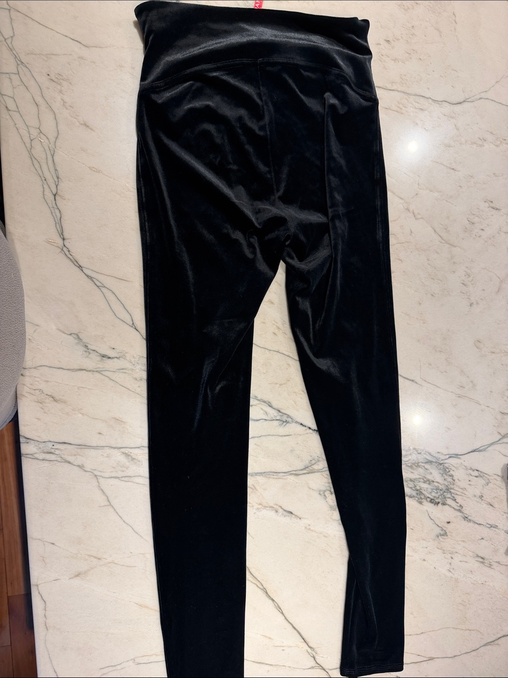 SPANX Black Velvet Leggings for Women